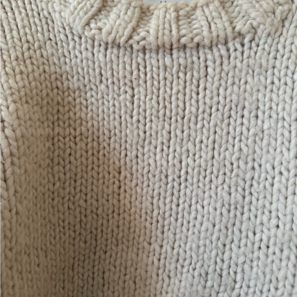 Minimum Cream Chunky Knit Crew Neck Sweater - Picture 2 of 3